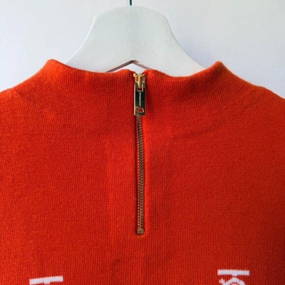 Burberry Denise TB & Star Sweater Dress , Red/Orange/white , Size 12(girl) - Picture 3 of 9